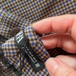 Zara pants  in Blue and Brown